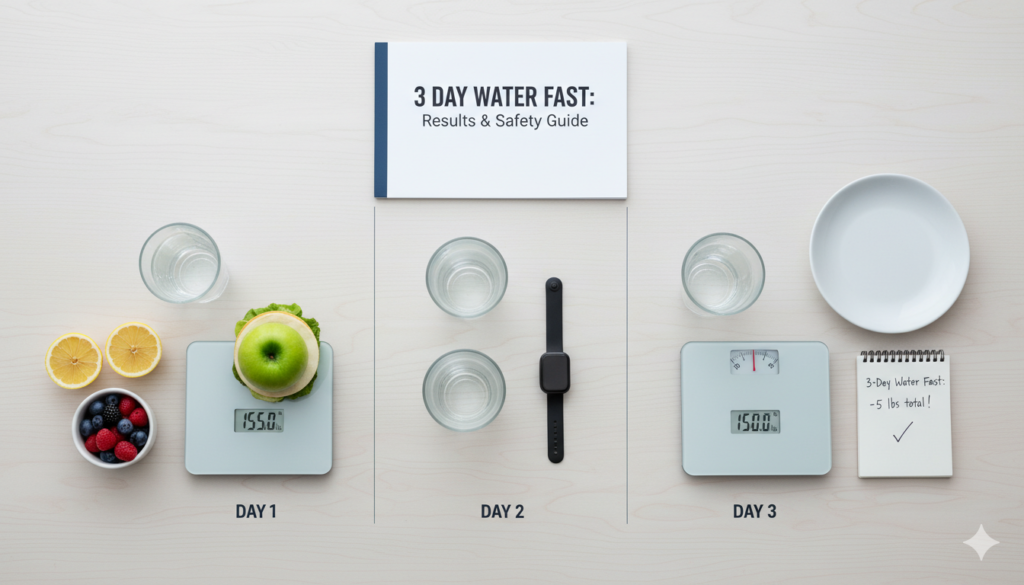 how much weight will i lose on a 3 day water fast